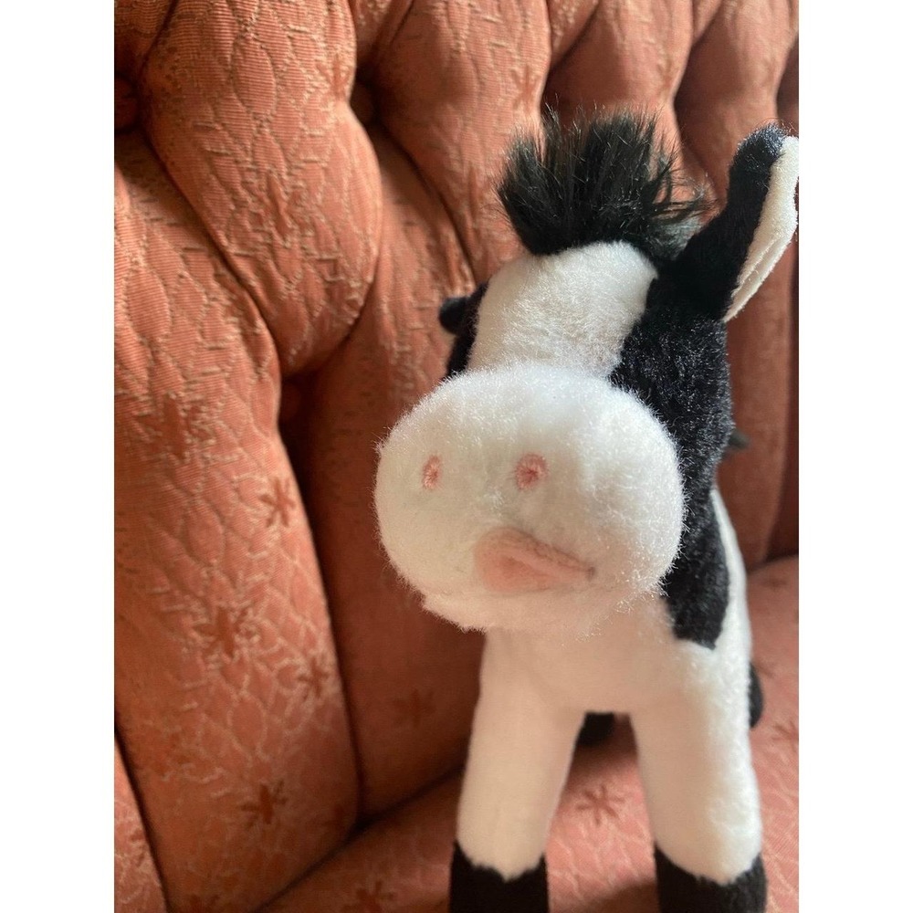 Douglas Cute Black White Cow Plush Stuffed Animal Toy s72